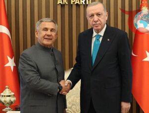 Erdoğan ve Minnihanov, Önemli Görüşmede Bir Araya Geldi
