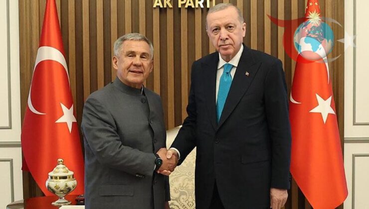 Erdoğan ve Minnihanov, Önemli Görüşmede Bir Araya Geldi