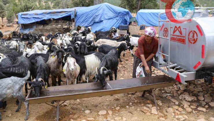Kuraklıkla Mücadelede Yörüklere Büyükşehir Belediyesinden Can Suyu