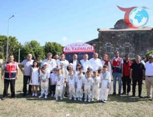 Ordu’nun Perşembe İlçesinde 46 Çocuk İçin Renkli Sünnet Şöleni