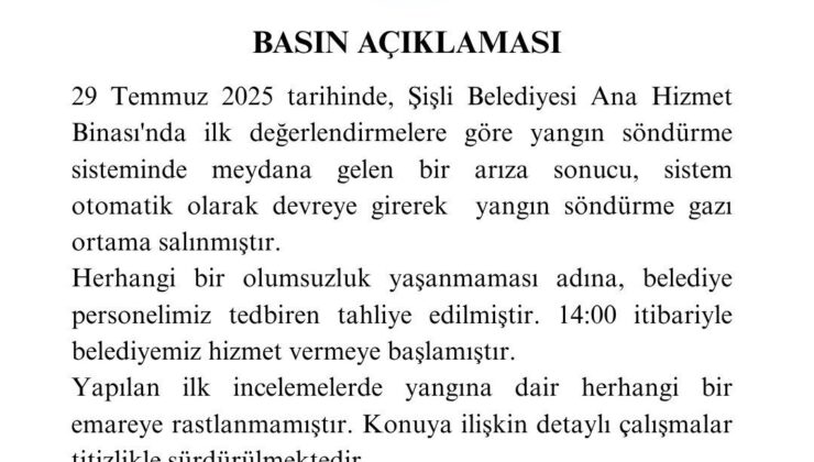 Şişli Tapu Müdürlüğü’nde Yangın Alarmı: Sebep Arıza mı?