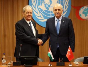 TBMM Başkanı Kurtulmuş’tan Cenevre’de Filistin’e Güçlü Destek Mesajı