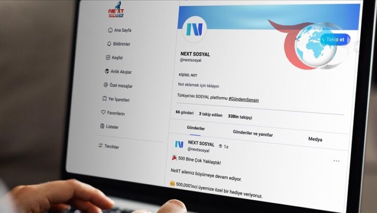 Yerli Sosyal Ağ NEXT, 500 Bin Kullanıcı Hedefine Yaklaşıyor