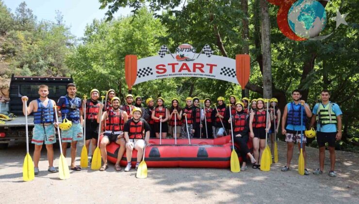 Bursa’da Gençler Kocasu Çayı’nda Rafting Heyecanı Yaşadı