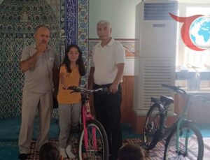 Çine’de Kur’an-ı Kerim Okuyan Çocuklara Bisiklet Hediyesi Verildi