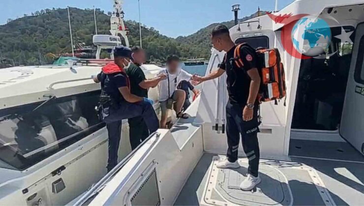 Dalaman’da Gezi Teknesinde Yaşanan Sağlık Krizine Sahil Güvenlikten Hızlı Müdahale