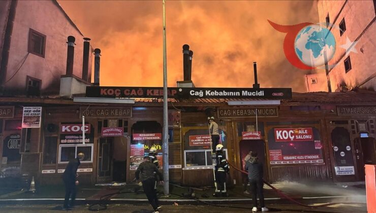 Erzurum Yakutiye’de Gece Yarısı Korkutan Yangın