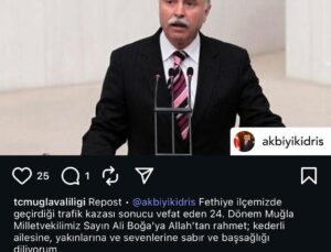 Eski Milletvekili Ali Boğa’nın Hayatını Kaybettiği Kaza Sonrası Taziye Mesajları