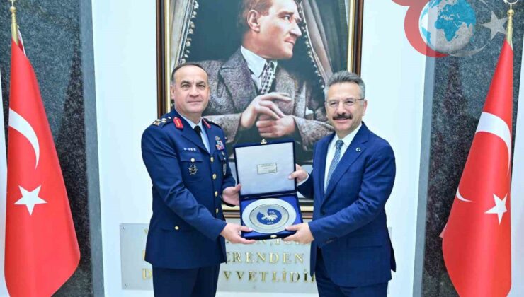 Hava Korgeneral Rafet Dalkıran, Eskişehir Valisi Hüseyin Aksoy’a Nazik Bir Ziyarette Bulundu