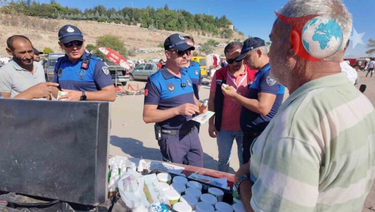 Kayseri Büyükşehir Zabıtası’ndan Bit Pazarında Sıkı Denetim