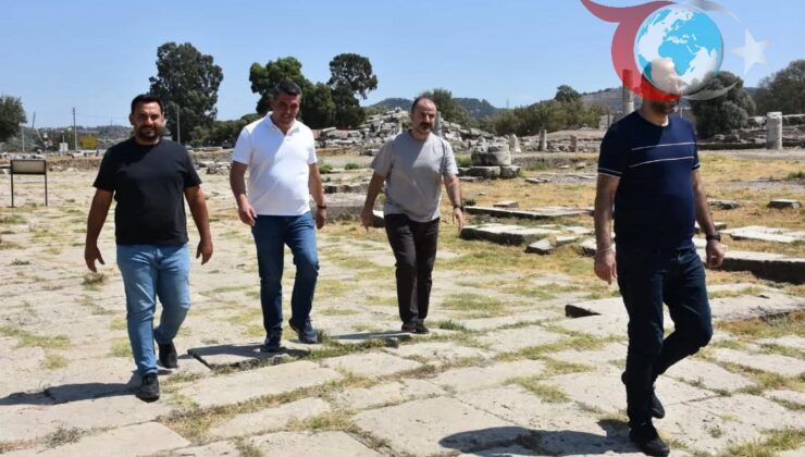Magnesia Antik Kenti’nde Turizm Patlaması: Germencik Belediye Başkanı’nın Ziyareti ve Belgesel Çekimi