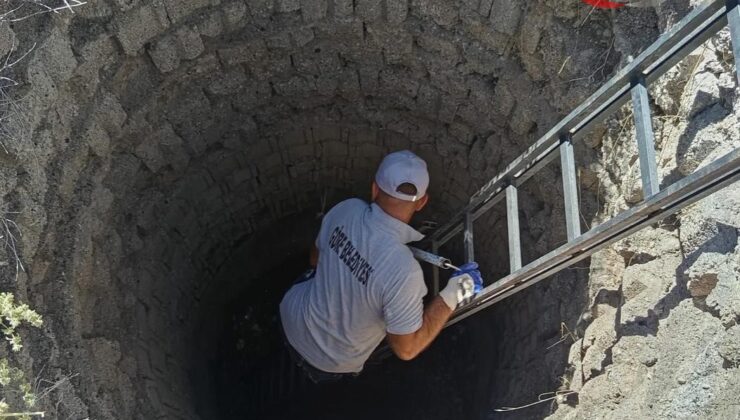 Nevşehir’de İtfaiye Ekipleri Tilkiyi Su Kuyusundan Kurtardı