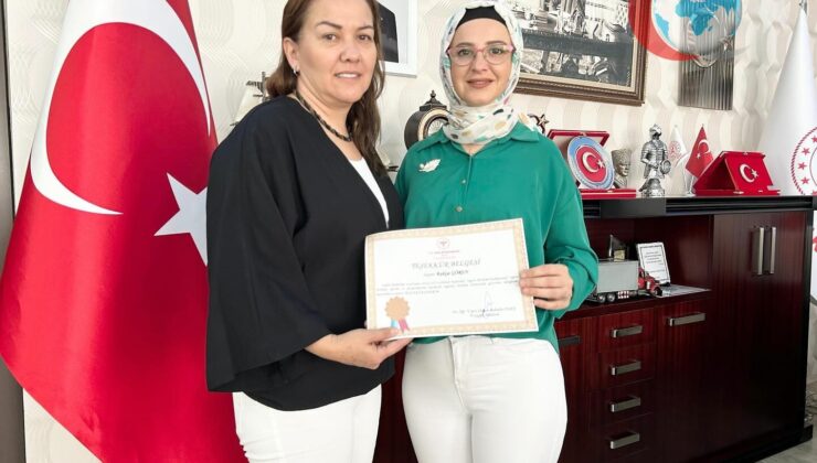 Niğde’de Sigarayı Bırakan Personele Teşekkür Belgesi