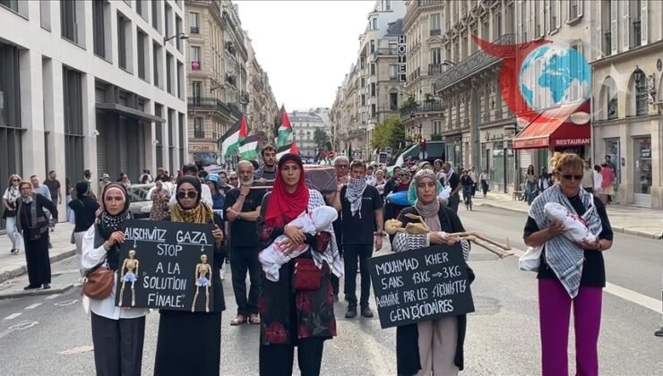 Paris’te Filistin İçin Yükselen Sesler