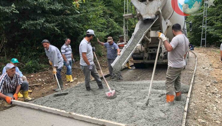 Sinop’un Yenigüler Köyü, İmece Usulü ile Yol Sorununu Çözüyor