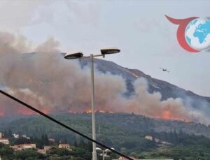 Split Yakınlarındaki Orman Yangını Kontrol Altına Alınamıyor