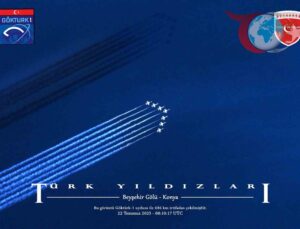 Türk Yıldızları’nın Nefes Kesen Beyşehir Gösterisi: Göktürk Uydusu’nun Gözünden