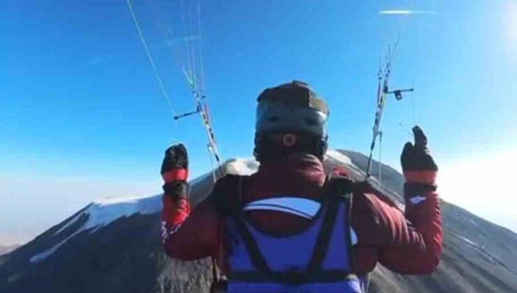 Ağrı Dağı’ndaki Paramotor Uçuşları Avrupa Rekoru İçin Yarışıyor