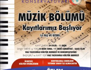 Aydın Büyükşehir Belediyesi’nden Müzikseverlere Fırsat: Konservatuvar Eğitimleri Başlıyor!