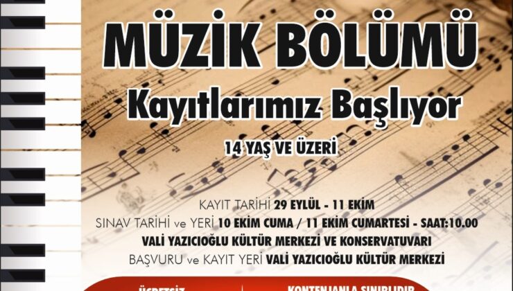 Aydın Büyükşehir Belediyesi’nden Müzikseverlere Fırsat: Konservatuvar Eğitimleri Başlıyor!