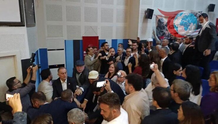 Başiskele’de CHP Kongresinde Gergin Anlar