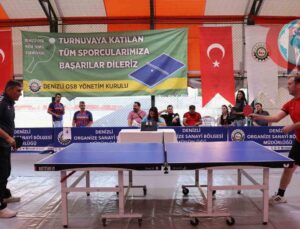 Denizli OSB’de 6. Geleneksel Masa Tenisi Turnuvası Heyecanı Başladı