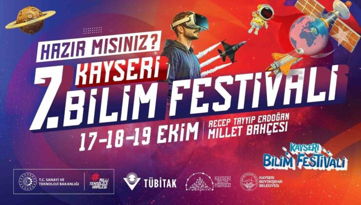 Kayseri’de Bilim Festivali: Bilim ve Teknoloji Rüzgarı Esiyor