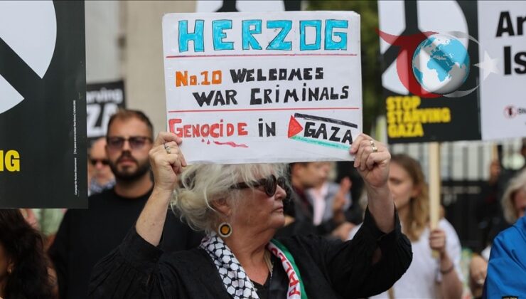 Londra’da Herzog Protestoları: İsrail Cumhurbaşkanı’na Tepkiler Büyüyor