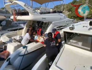 Muğla Dalaman’da Yaralanan Yat Yolcusuna Acil Yardım