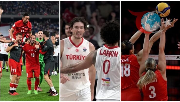 Sporun Üç Dalında Üç Büyük Zafer: Futbol, Basketbol ve Voleybol Milli Takımları Göğsümüzü Kabarttı
