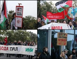 Belgrad’da Filistin’e Destek Gösterisi: İsrail’e Tepki