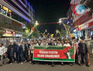 Bingöl’de Halk, İsrail’in Gazze Filo Müdahalesine Tepki Gösterdi