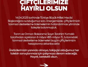 Çiftçilere Müjde: Tarımsal Destekleme Ödemeleri Hesaplara Aktarılıyor