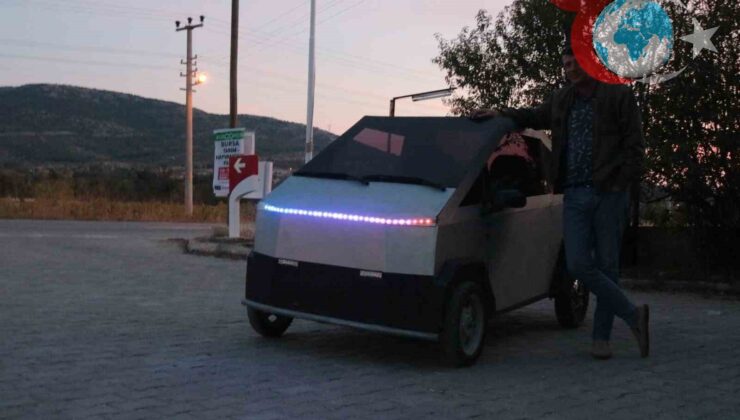 Denizli’li Yenilikçi, Hurda Parçalardan Elektrikli Kamyonet Yaptı!