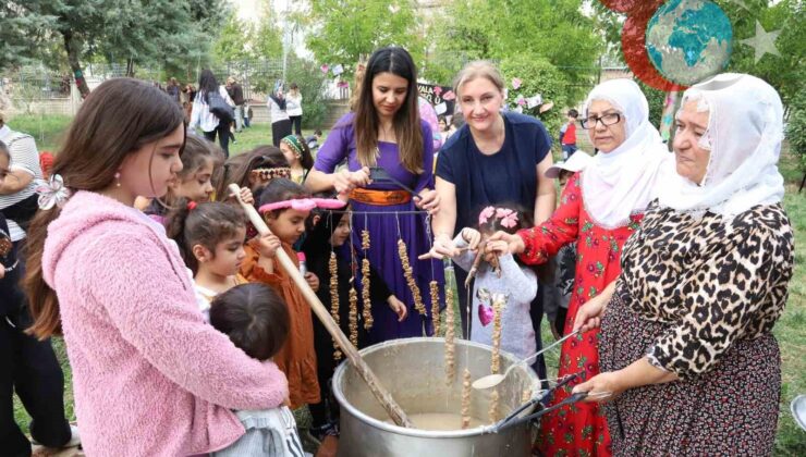Diyarbakır’da Çocuklar Geleneksel Üretimi Deneyimledi: Pestil ve Cevizli Sucuk Festivali