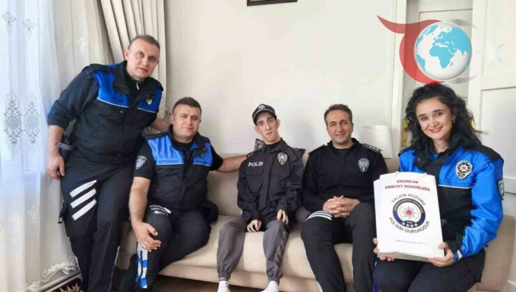 Erzincan Emniyeti, Samet’in Polis Olma Hayalini Gerçekleştirdi