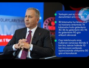 İçişleri Bakanı Yerlikaya’dan Trafikte Yeni Düzenlemeler