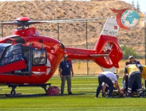 Kalp Krizi Şüphesi Taşıyan Hasta Helikopterle Malatya’ya Sevk Edildi