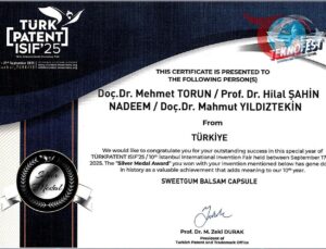 MSKÜ Öğretim Üyesi Sığla Yağı Kapsülü Patentiyle Gümüş Madalya Kazandı