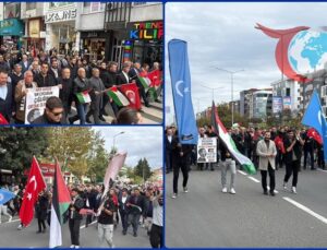 Tekirdağ’da Filistin İçin Toplanan Kalabalık: İnsanlık İçin Elele