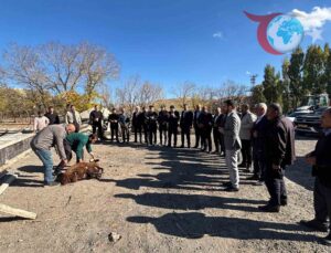 Tutak İlçesinde Yeni Hayvan Pazarı İçin Temel Atma Töreni Gerçekleştirildi