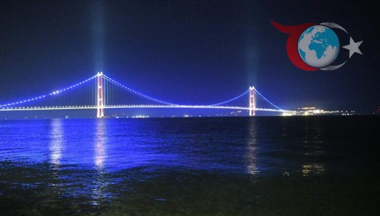1915 Çanakkale Köprüsü Mavi Işıklarıyla Diyabet Farkındalığına Destek Verdi