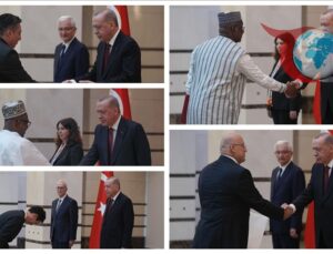 Beş Ülkenin Büyükelçileri Güven Mektuplarını Cumhurbaşkanı Erdoğan’a Sundu