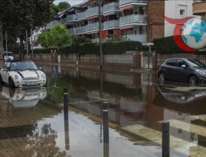 Katalonya’da Şiddetli Yağışlar Hayatı Felç Etti