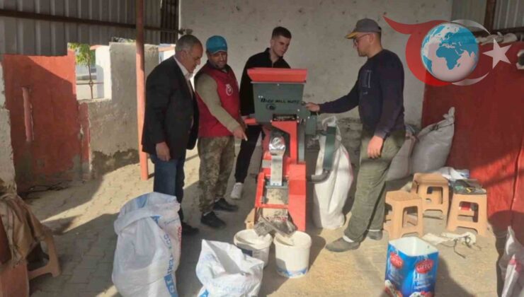 Küplü’de Ücretsiz Pirinç Soyma Tesisi Üreticilerin Yüzünü Güldürüyor