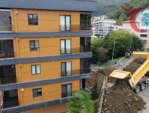 Ordu’da İnşaat Çalışmaları Yüzünden Yıkılma Tehlikesi Geçiren Bina İçin Yıkım Kararı Alındı