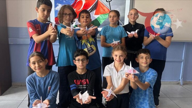 Origami Turna Kuşları Gazze için Umut Mesajı Taşıyor