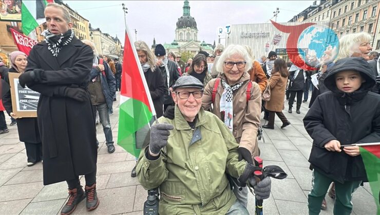 Stockholm’de İsrail’in Gazze ve Lübnan’a Yönelik Saldırılarına Karşı Gösteri