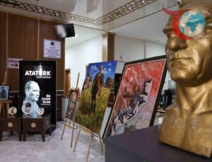 Yunusemre Belediyesi’nde Atatürk ve Cumhuriyet Temalı Sanat Sergisi