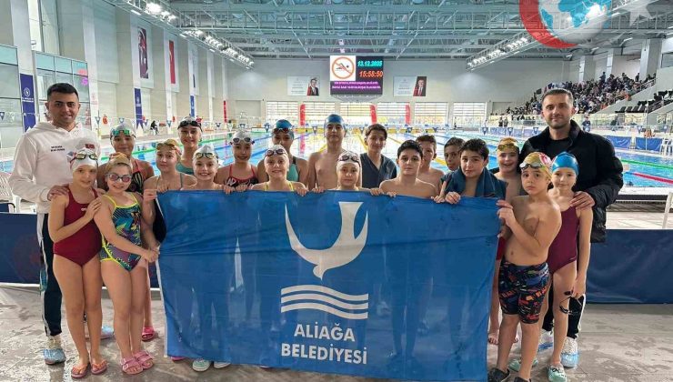 Aliağa’nın Genç Yüzücüleri Ulusal Müsabakalarda Zirveye Oynadı